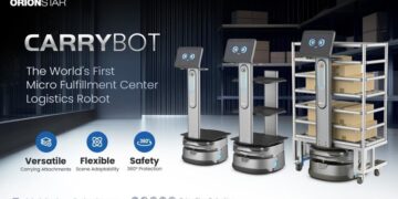 OrionStar Robotics推出CarryBot：全球首款物流机器人用于微型履约中心