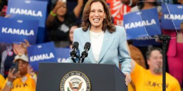 团队工会不支持候选人，因此地方工会支持哈里斯