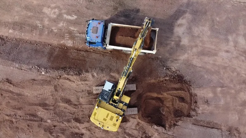 Robotics aerial view