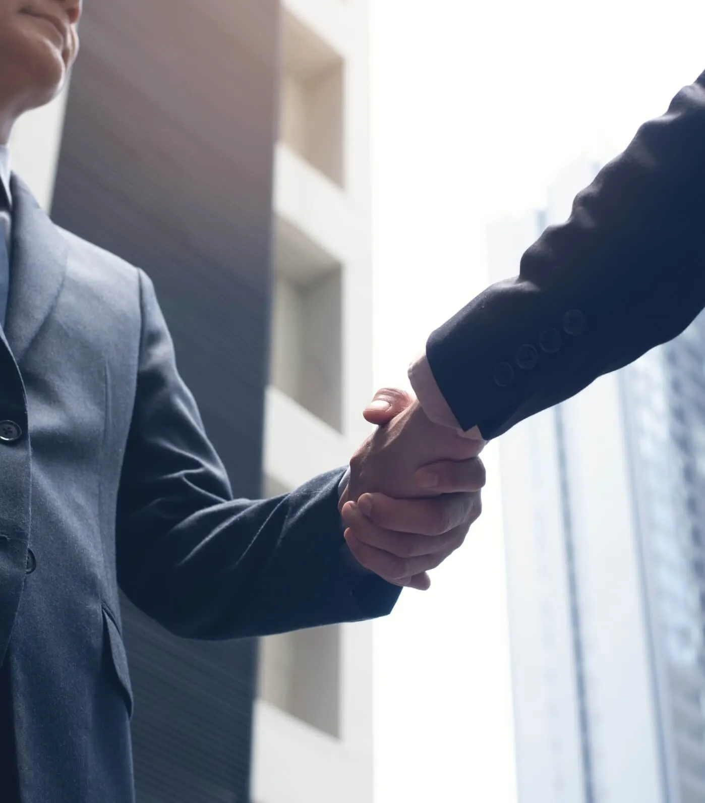 Shaking hands