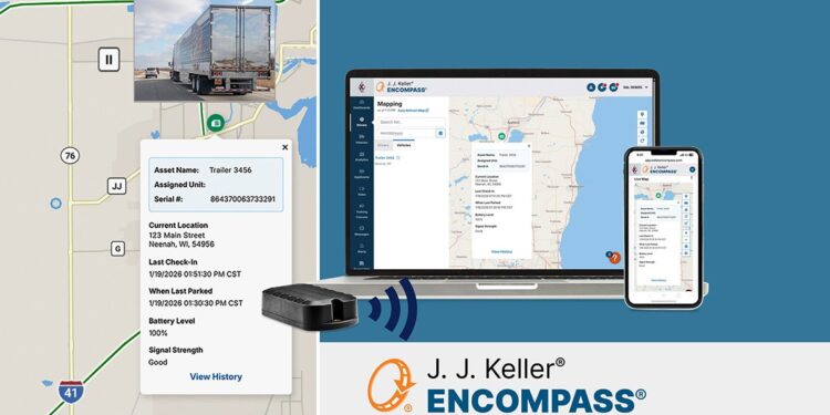 J.J. Keller推出资产追踪服务强化供应链可视化 — Transport Topics