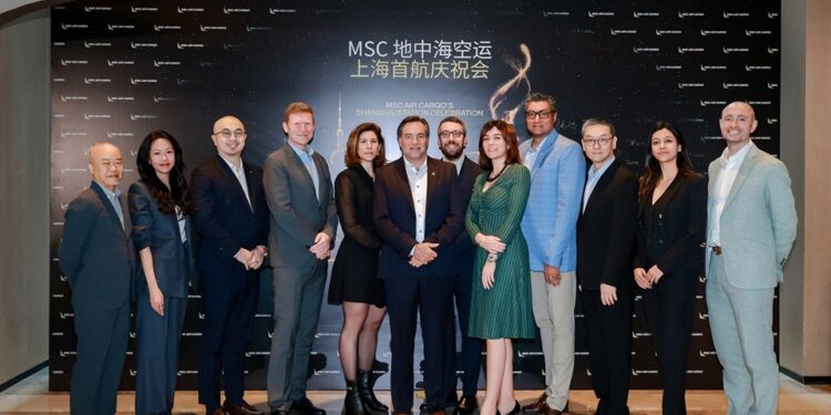 MSC空运开通上海浦东站，强化亚欧货运走廊