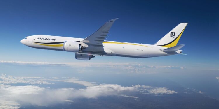 MSC订购5架波音777-8货机,空运 fleet扩至12架