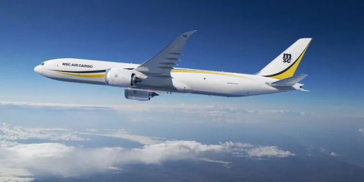 MSC订购5架波音777-8货机，空运 fleet扩至12架