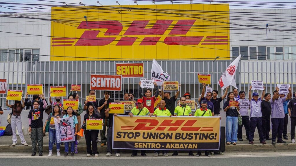 DHL菲律宾马尼拉仓关闭引罢工，430名工人抗争至第10天