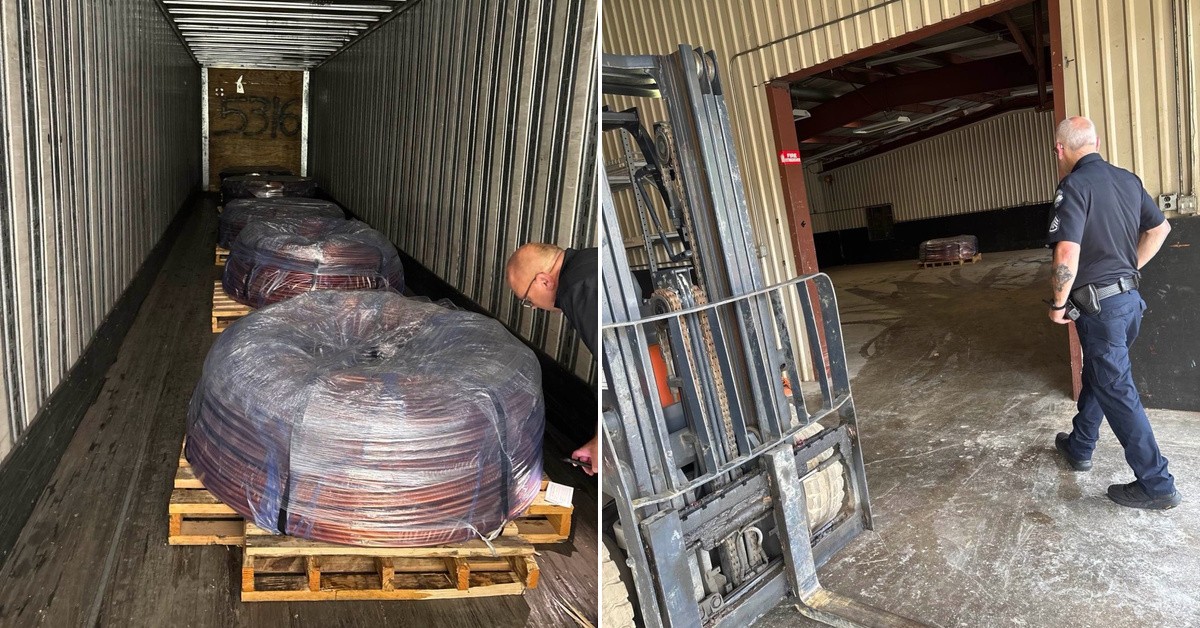 Police recover $586K stolen copper load within 8 hours